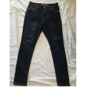 No Fuze Jeans Gold Bling NEVER WORN Deadstock Vintage